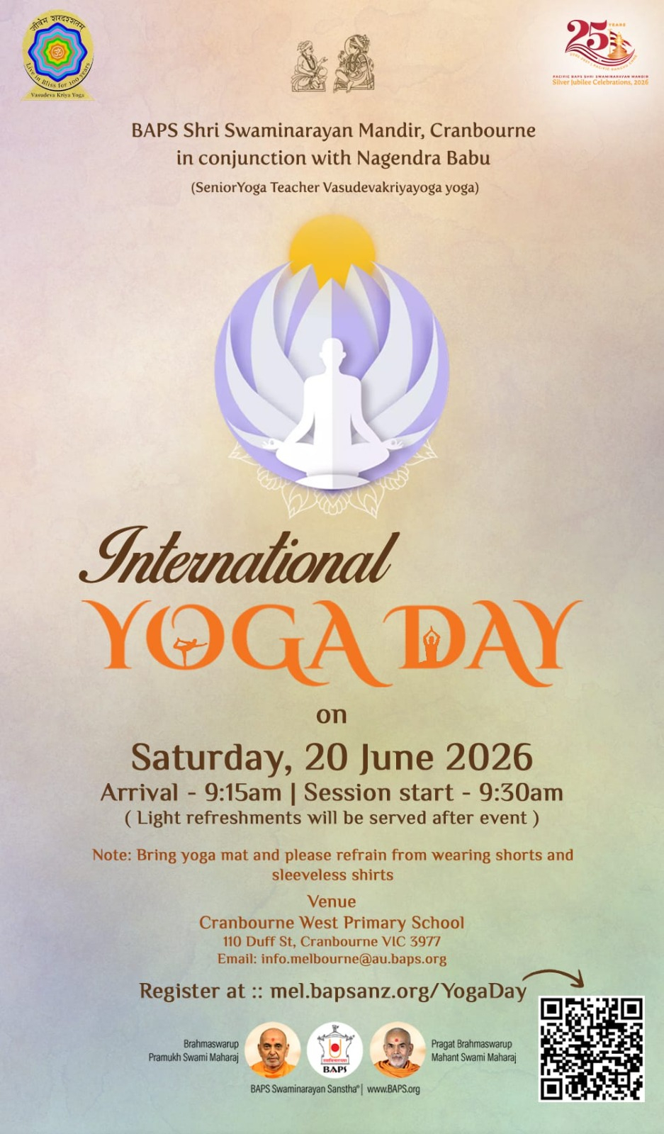 International Day of Yoga, Cranbourne
