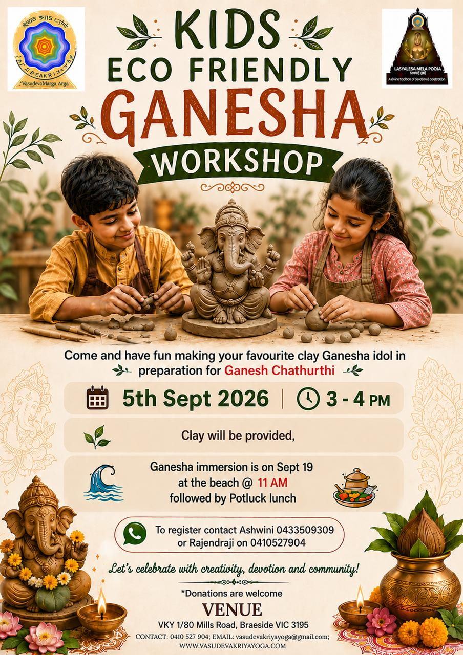 Kids Eco Friendly Ganesha Workshop