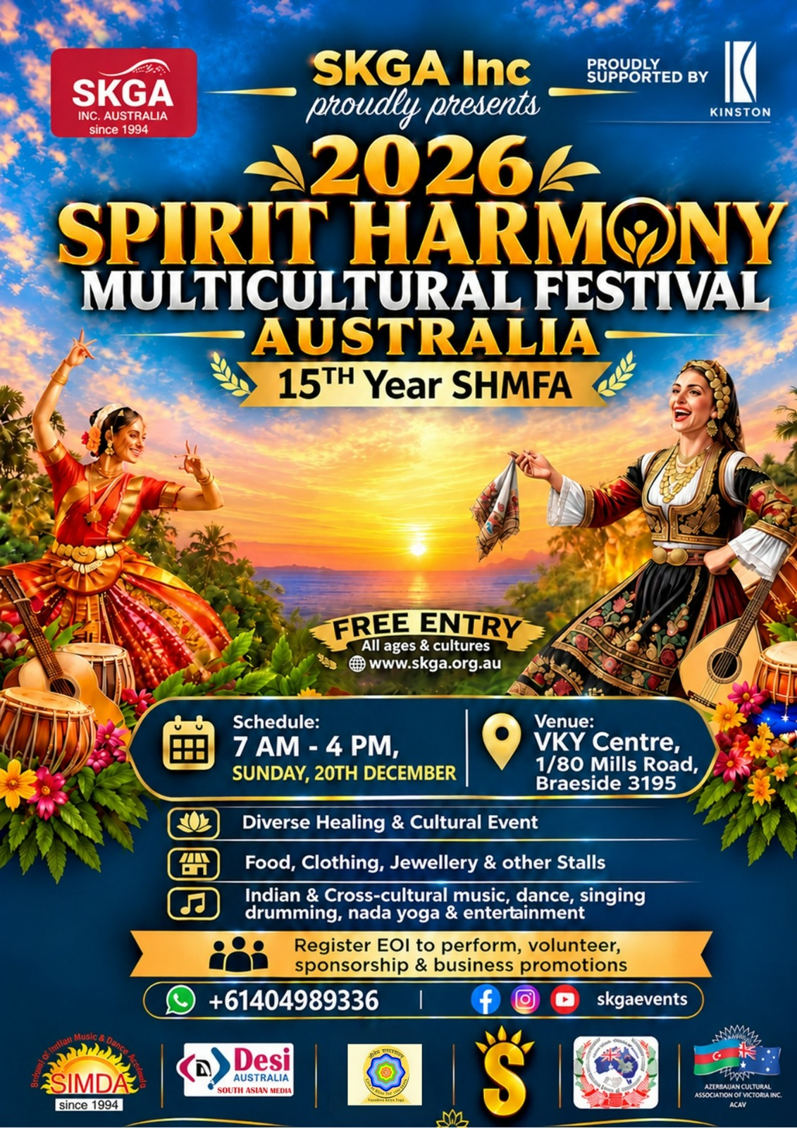 Diverse Healing & Cultural Event 20 Dec 26
